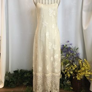 Sue Wong Lace Dress with Lace Maxi Jacket